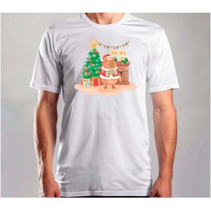 Capy Jolly Pret - T Shirt - MerryChristmas - ChristmasVibes - Funny - Sarcasm - VrolijkKerstfeest - Kerstmis - Grappig - Sarcasme - Capybara - Capy