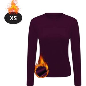 Livano Thermokleding Dames - Thermoshirt - Polyester - Winter - Lange Mouwen - Fuchsia - XS