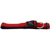 Wolters Cat&Dog Wolters Professional Comfort Halsband Rood/Zwart | GR.2 | 30-35cm x 25mm | Veilige sluiting | Anti-trekbelasting