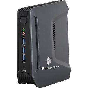 Elementkey OblivionX – Compacte Game & Design PC – Intel Core Ultra 5 125H – 16GB DDR5 – 1TB NVMe SSD – 14 Cores / 18 Threads – 5.0GHz Turbo – Windows 11 Pro – Stil – Meteor Lake