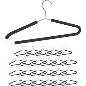 Relaxdays 24 x kledinghangers antislip - kleerhangers - klerenhangers - broekhangers