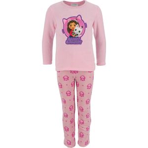 Gabby's Dollhouse Coral-Fleece Pyjama - Maat 98/104 - Polyester - Roze - Meisjes