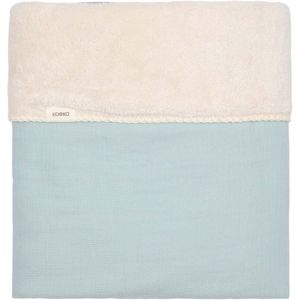 Koeka ledikantdeken teddy Faro sky 100x150