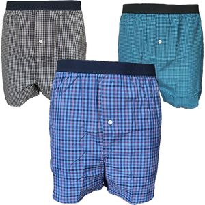 Embrator mannen Boxershorts 3-stuks geruit maat XXL