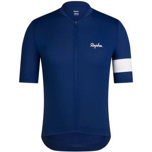 Rapha Core Lightweight Korte Mouw Wielertrui Blauw M Man