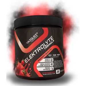 Electrolyten - Aardbei Candy - Vochtbalans - Zweten - Electrolyten Poeder - Hydratatie & Herstel - Voor Sporters, Sauna, Keto & Fasting - Met Natrium, Kalium & Magnesium