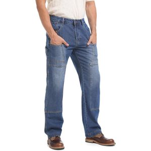 Loose Fit Carpenter Jeans voor Heren - Skater Cargo Werkjeans met Versterkte Voorkant
