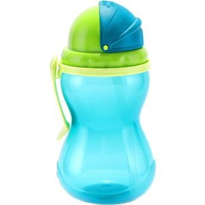 Canpol Babies | bidon met opvouwbare siliconen buis | 270 ml | 12m+ Blauw