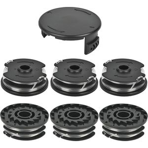 Draadspoelen voor Grastrimmer - 6 Spoelen en 1 Deksel