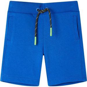 Kindershort met trekkoord - Blauw - Maat 128