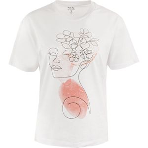 Women's t-shirt the people rep marilena light white