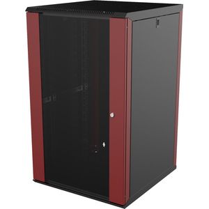 LOGON PROFESSIONAL RUC20U60BR rack 20U Wandrek Zwart, Rood