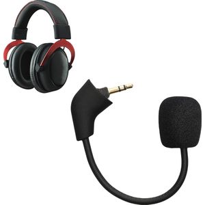 kwmobile microfoon voor gaming headset - geschikt voor Kingston HyperX Cloud / Cloud X / CloudX Core - 10 cm - In zwart