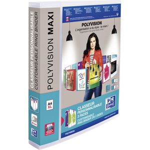 Ringband oxford polyvision maxi a4 xl 4r 25mm tr | 1 stuk