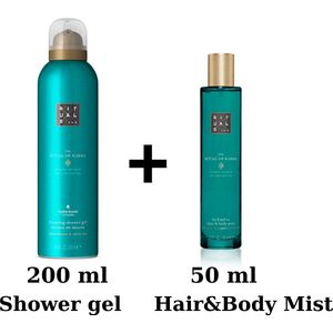 Rituals of Karma - Shower Gel 200 ml + Hair&Body Mist 50 ml + Gift bag