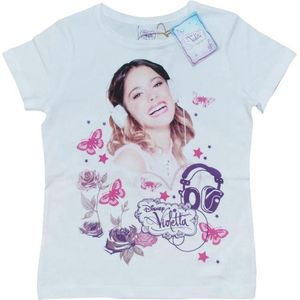 Name it Meisjes Shortsleeve T-shirt Violetta (Wit) - 116