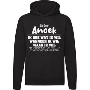 Anoek | verjaardagkado | verjaardag kado | cadeau | grappig | jarig | Unisex | Trui | Sweater | Hoodie | Capuchon | Zwart