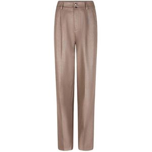 EsQualo Broek Trouser Shiny Twill W25 10740 240 Gold Dames Maat - W34