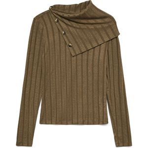 Vero Moda T-shirt Vmklaudia Ls Roll Neck Top Jrs Ga 10336173 Cub Dames Maat - M