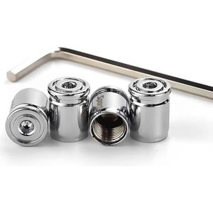 Universele Anti-Diefstal Wieldopset met Rubberen Afdichting - 4 Stuks