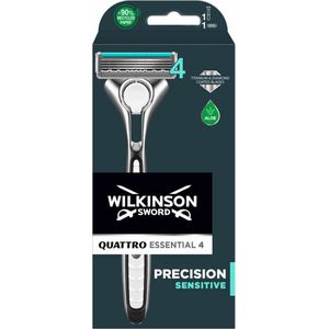 5x Wilkinson Men Scheermes Quattro Razor Essential 4 Sensitive 1up