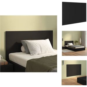 vidaXL wandhoofdbord - zwart - 120 x 1.5 x 80 cm - bewerkt hout - Bedonderdeel