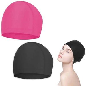 Uniseks Badmutsen Set van 2 - Flexibele en Comfortabele Zwemmutsen voor Dames, Heren en Kinderen
