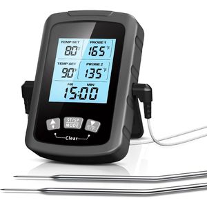 Digitale vleesthermometer met dubbele sondes – Snel en nauwkeurig voor koken en BBQ