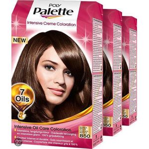 Schwarzkopf Poly Palette - Haarverf - 850 - Mokkabruin - 4-6 - 115ml x 3