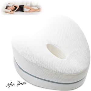 Mrs. Jones Orthopedisch kniekussen voor zijslapers been en knie traagschuim ergonomisch zijslaapkussen kalmerende pijnverlichting bij ischias rug heupen knieën .