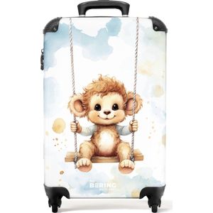 NoBoringSuitcases.com® - Baby koffer aap - Trolley groot - 20 kg bagage