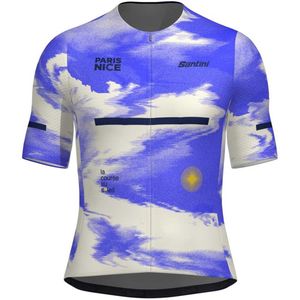 Santini Paris-nice 2025 Korte Mouw Wielertrui Paars 4XL Man