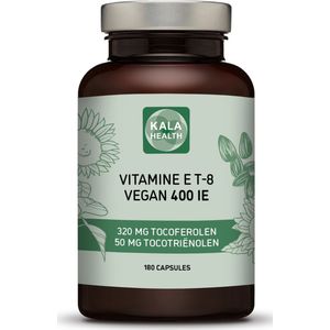Vitamine E T8 - 180 MAX formule 400IE/50mg Capsules - Draagt bij tot de bescherming van cellen tegen oxidatieve schade - Kala Health