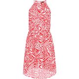 myMo - ROCKS - Zomerjurk - Rood/Wit - Dierenprint - Mouwloos