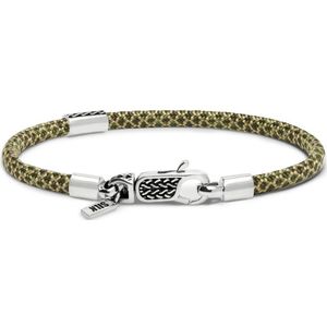 SILK Jewellery - Zilveren Armband - Alpha - 785EM3.21 - Maat 21,0
