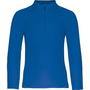 SportSweatshirt Kind 8/10 years (8/10 ans) Proact 1/4-ritskraag Lange mouw Sporty Royal Blue 100% Polyester