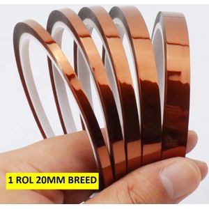 Actie4you® - Hittebestendige Tape – 20mm - 30 Meter – Polyamide