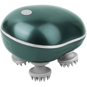Elektrisch Hoofdmassage borstel spin elektrisch - Kriebel Apparaat met infrarood - Massageapparaat Mens / Dieren / Honden / Katten - Hoofd Massage - Scalp Massager - USB Oplaadbaar - Groen