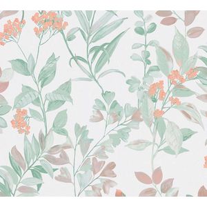 Architects Paper - Arcade 391715 - Vliesbehang - Kleurrijk Groen Wit Oranje - 10,05 m x 0,53 m