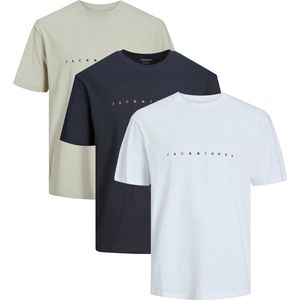 Jack & Jones Heren t-shirt 3 pack Star JJ