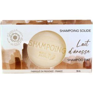 Ezelinnenmelk Shampoo Bar - 70 gram - normaal haar - gevoelige hoofdhuid - vrij van siliconen, parabenen en sulfaten