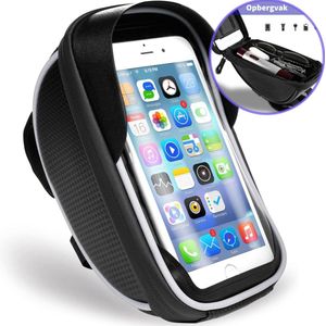 Fiets Telefoonhouder - Gsm Houder Fiets - Accessoires - Waterdicht - Universeel- Phone Holder Bike - Zilver/Zwart