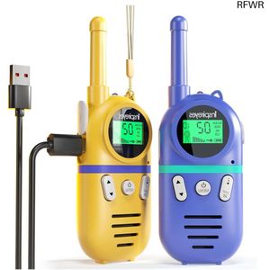 RFWR® Oplaadbare walkietalkie voor kinderen - 48 uur werktijd en groot bereik - ideaal voor buitenspelen