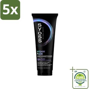 5 x Syoss - Plex - Conditioner - Herstelt Haarbruggen - 250 ml - Grootverpakking - Haar Conditioner - Herstellende Conditioner - Beschadigd Haar - Haarverzorging - Syoss