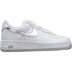 Nike Air Force 1 '07 Low Color of the Month White Metallic Silver - DZ6755-100 - Maat 44.5 - WIT - Schoenen