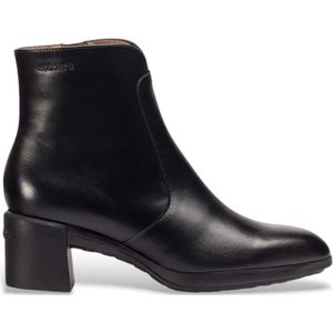 Wonders - REGHOST 05 - Leren Enkellaarsjes - Zwart - 3 tot 5 cm Hakhoogte - Ritssluiting