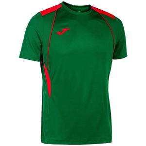 Joma - Championship VII - T-shirt - Groen - Korte Mouwen - Voor Heren