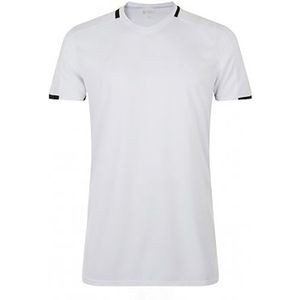 SOLS - Classico Contrast - Voetbal T-Shirt - Wit/Zwart - Korte Mouw