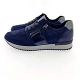 Gabor - 73.420.16 - Damessneakers - Donkerblauw - Suède met Lakleer Accenten