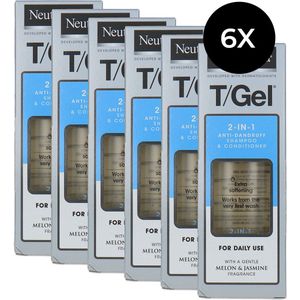Neutrogena T/Gel 2-in-1 Anti-Dandruff Shampoo & Conditioner - 6 x 150 ml